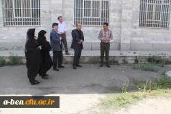 بازدید سرپرست مدیریت امور پردیس های استان از روند آماده سازی پردیس برای سال تحصیلی جدید