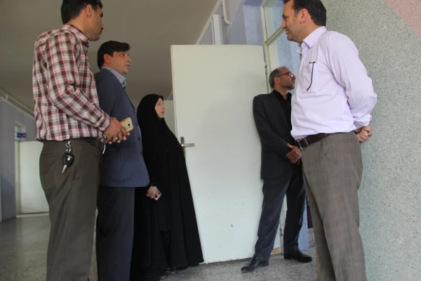 بازدید سرپرست مدیریت امور پردیس های استان از روند آماده سازی پردیس برای سال تحصیلی جدید