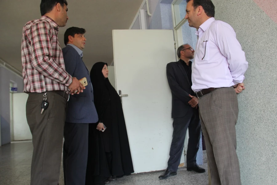 بازدید سرپرست مدیریت امور پردیس های استان از روند آماده سازی پردیس برای سال تحصیلی جدید