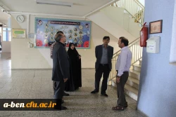 بازدید سرپرست مدیریت امور پردیس های استان از روند آماده سازی پردیس برای سال تحصیلی جدید