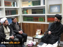 رئیس دانشگاه فرهنگیان به همراه هیئت رئیسه دانشگاه با  نماینده ولی فقیه و امام جمعه اردبیل دیدار کرد