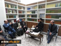 رئیس دانشگاه فرهنگیان به همراه هیئت رئیسه دانشگاه با  نماینده ولی فقیه و امام جمعه اردبیل دیدار کرد