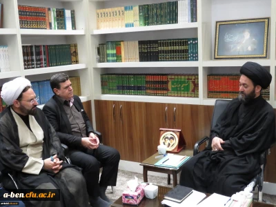 رئیس دانشگاه فرهنگیان به همراه هیئت رئیسه دانشگاه با  نماینده ولی فقیه و امام جمعه اردبیل دیدار کرد