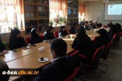 نشست صمیمی سرپرست مدیریت امور پردیس های استان و سرپرست دفتر نهاد مقام معظم رهبری دانشگاه فرهنگیان با مجموعه کارکنان بنت الهدی صدر