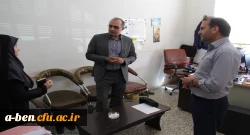 بازدید سرپرست مدیریت امور پردیس های استان از فضای رفاهی، اداری و آموزشی پردیس 