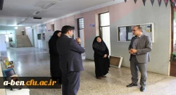 بازدید سرپرست مدیریت امور پردیس های استان از فضای رفاهی، اداری و آموزشی پردیس 
