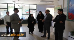 بازدید سرپرست مدیریت امور پردیس های استان از فضای رفاهی، اداری و آموزشی پردیس 