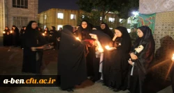 مراسم پرچم گردانی پرچم حرم حضرت امام حسین (ع) در محوطه پردیس 