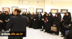 بازدید دانشجومعلمان از نمایشگاه خوشنویسان معاصر اردبیل