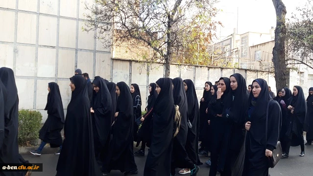 شرکت دانشجومعلمان، اساتید و کارکنان پردیس در تجمع مردمی استان 