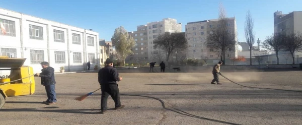 آغاز عملیات اجرایی اسفالت محوطه پردیس 