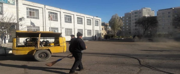 آغاز عملیات اجرایی اسفالت محوطه پردیس 