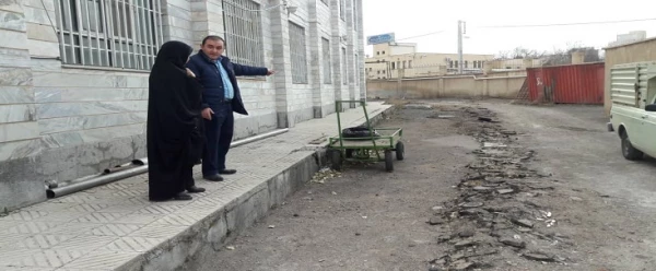 آغاز عملیات اجرایی اسفالت محوطه پردیس 