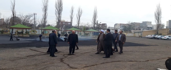 سرپرست مدیریت امور استان و هیات همراه وی از روند اجرایی پروژه بازدید کردند