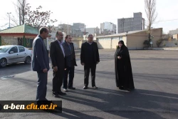 بازدید مدیرکل آموزش و پرورش استان  از پروژه های عمرانی سیستم گرمایشی و اسفالت محوطه پردیس 