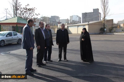 بازدید مدیرکل آموزش و پرورش استان  از پروژه های عمرانی سیستم گرمایشی و اسفالت محوطه پردیس 