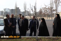 بازدید مدیرکل آموزش و پرورش استان  از پروژه های عمرانی سیستم گرمایشی و اسفالت محوطه پردیس 