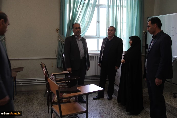 بازدید مدیرکل آموزش و پرورش استان  از پروژه های عمرانی سیستم گرمایشی و اسفالت محوطه پردیس 