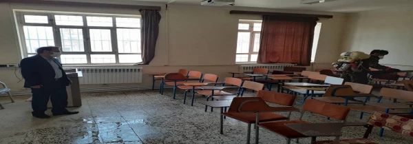 ضدعفونی و گندزدایی قسمت های مختلف پردیس بنت الهدی صدر 