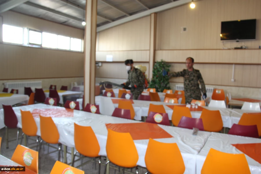 ضدعفونی و گندزدایی قسمت های مختلف پردیس بنت الهدی صدر 